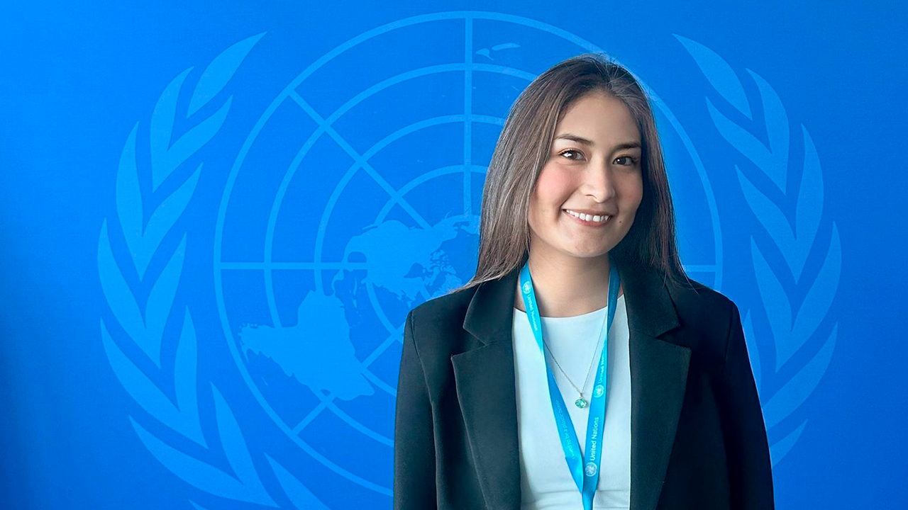 Arequipeña de 24 años realiza prácticas en la ONU y destaca en área de paz y seguridad internacional